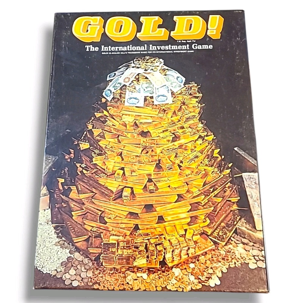 Gold!‎ Board Game 1981 Avalon Hill Complete International Investment Game